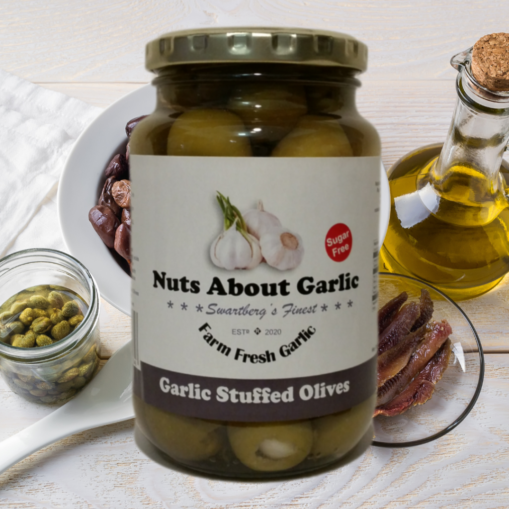 Nuts about Garlic - Garlic stuffed Olives 375ml